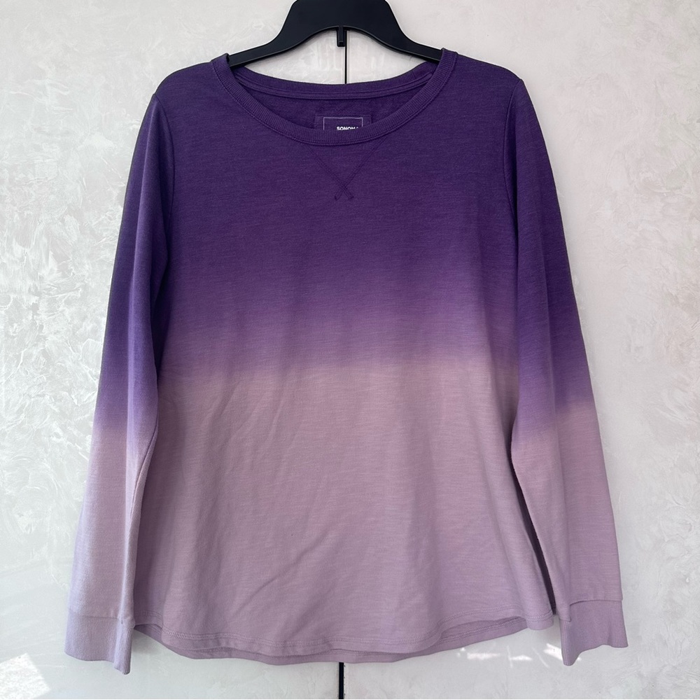 Sonoma Purple Ombré Crewneck